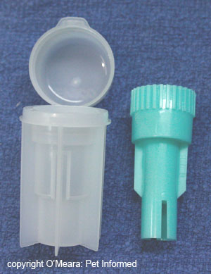 The Fecalyzer apparatus used to perform a fecal float (fecal flotation) test on feces.